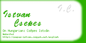 istvan csepes business card