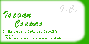 istvan csepes business card